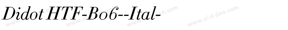 Didot HTF-B06--Ital字体转换
